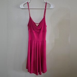 See You Monday Pink Spaghetti Strap Mini Dress